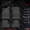 OMAC Premium Alfombrillas De Coche para Chevrolet Cruze 2009-2024 TPE Goma 4x