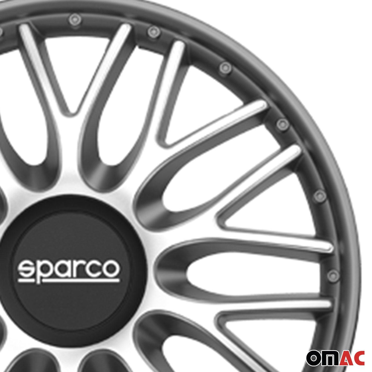 Sparco Roma Tapacubos 14 Pulgadas Universal Plata ABS Plástico