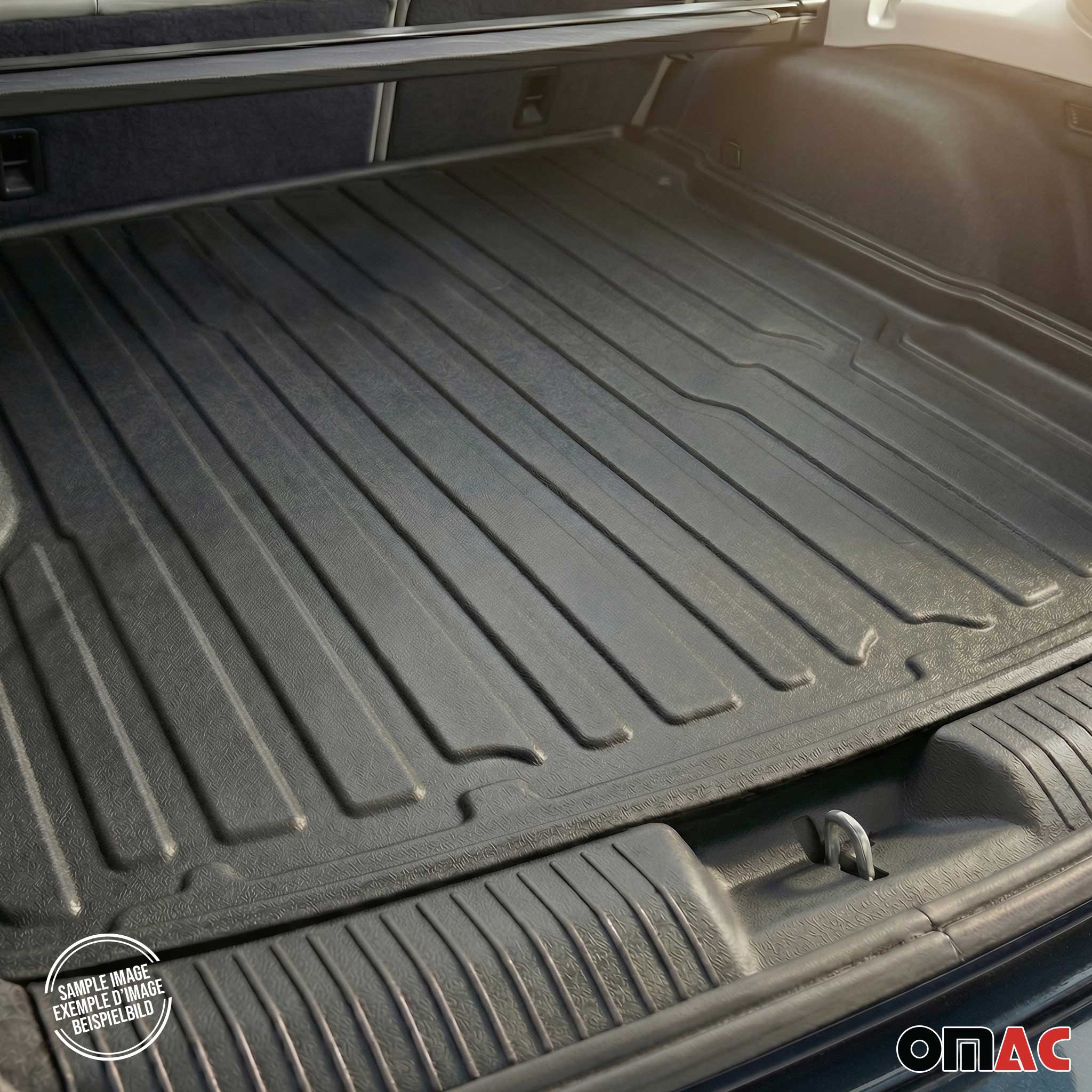 OMAC Bandeja Maletero Alfombrilla para Ford Kuga III 2019-2026 Negro Goma TPE