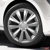 Tapacubos 16 Pulgadas Universal Automóvil Plata ABS