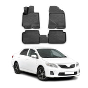 OMAC Alfombrillas De Coche para Toyota Corolla 2006-2013 Negro Goma 4Pza