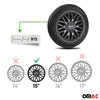 Sparco Roma Tapacubos 15 Pulgadas Universal Gris Negro ABS Plástico