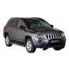 Bull Barra Frontal para Jeep Compass 2011-2016 Negro Brillante Acero 1Pza