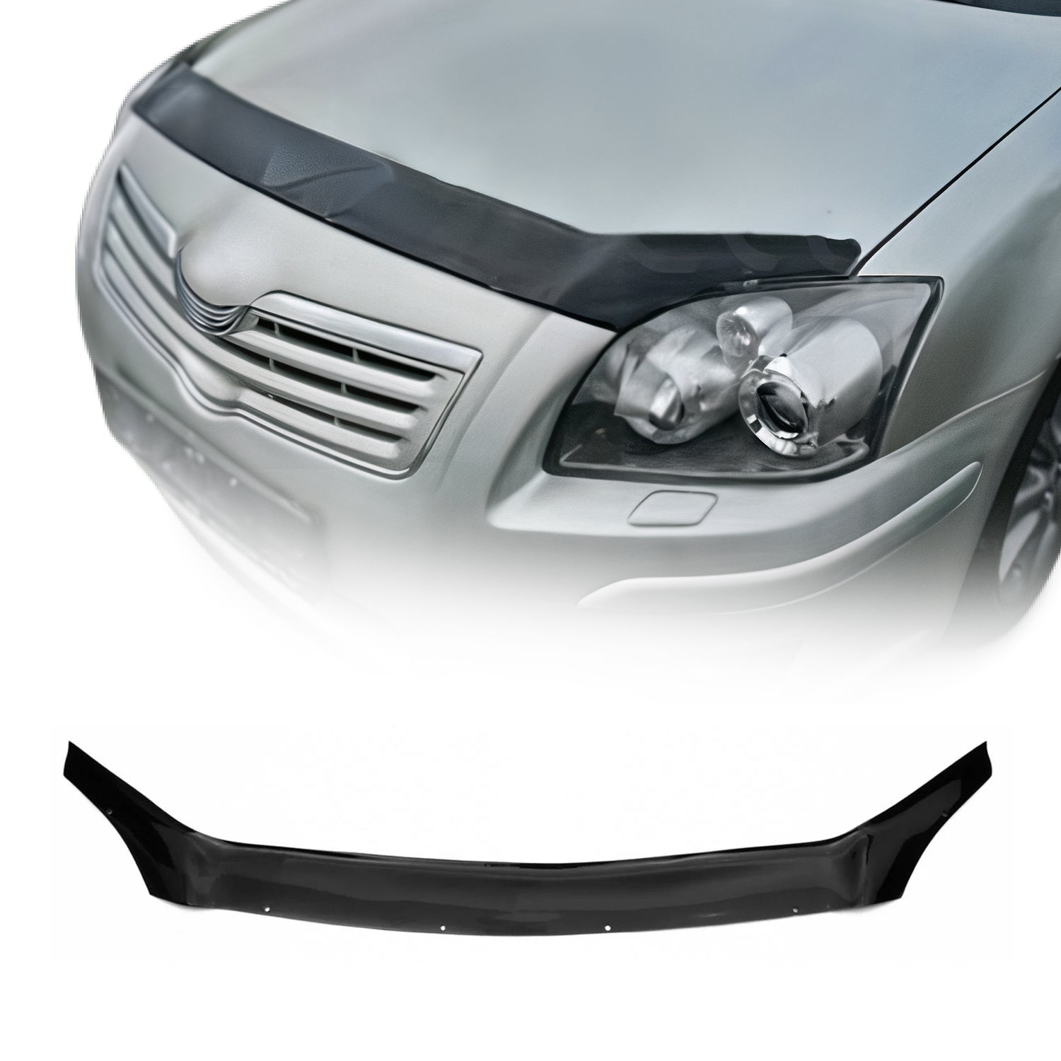 Deflector de Capó para Toyota Avensis 2003-2008 Oscuro Brillante Acrílico