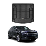 OMAC Premium Bandeja Maletero Alfombrilla para VW Touareg 2018-2025 Negro TPE
