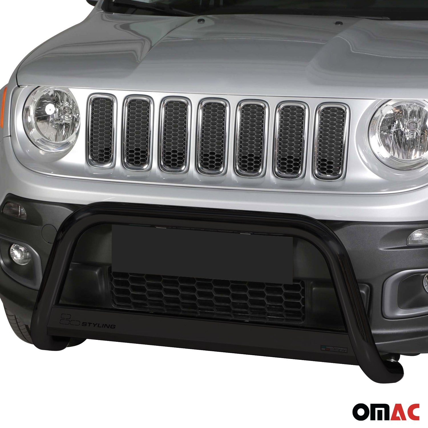 Bull Barra Frontal para Jeep Renegade 2014-2017 Negro Acero 1Pza