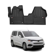 OMAC Premium Alfombrillas De Coche para Toyota Proace 2016-2025 Negro TPE Goma