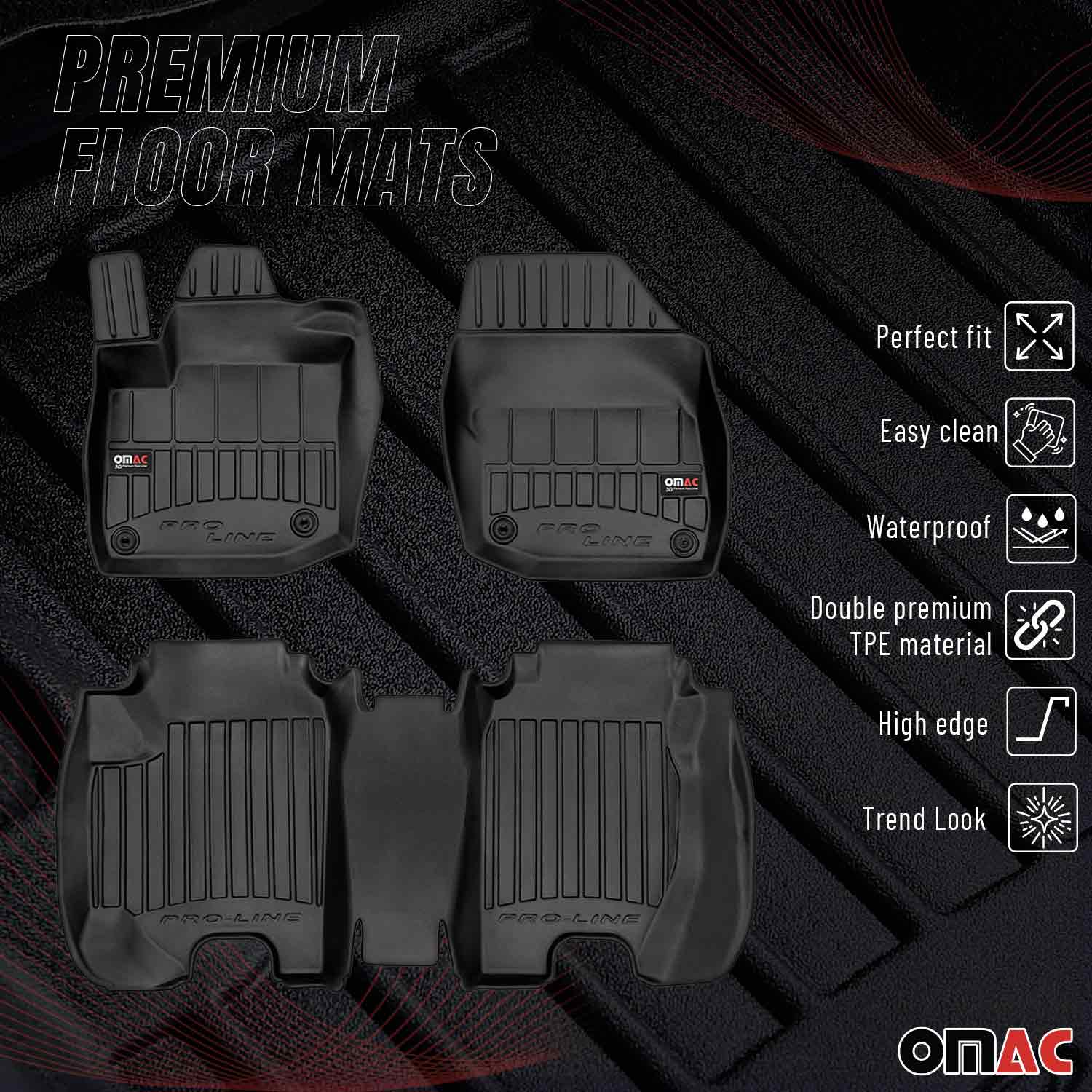 OMAC Premium Alfombrillas Coche para Honda Civic Hatchback Tourer 2012-2016 TPE
