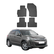 OMAC Alfombrillas Coche para Citroen C4 Aircross 2012-2017 Negro Goma TPE 4Pza