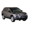 Bull Barra Frontal para Jeep Compass 2011-2016 Negro Brillante Acero
