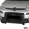 Bull Barra Frontal para Fiat Panda 4 2012-2022 Negro Brillante Acero 1Pza