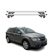 Menabo Barras de Techo Coche Barra para Fiat Freemont 2011-2016 Gris Aluminio 2x