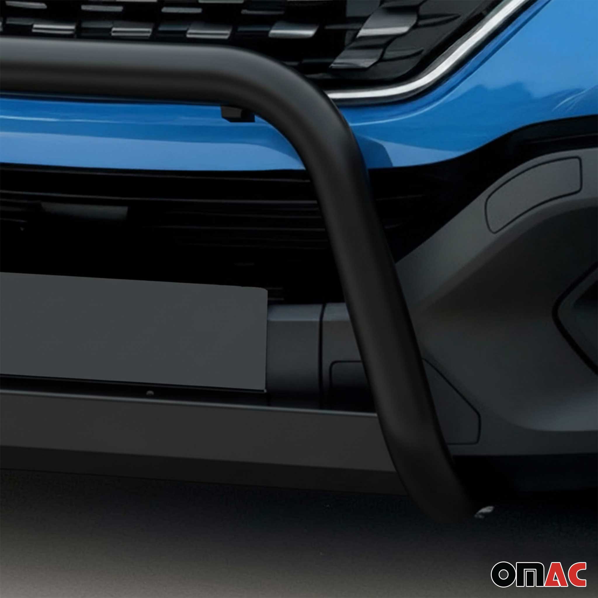 Bull Barra Frontal para Iveco Daily 2019-2023 Negro Brillante Acero 1Pza