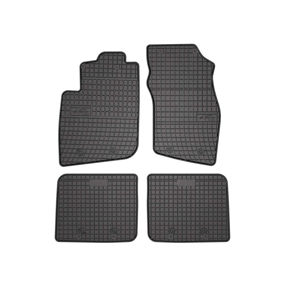 OMAC Alfombrillas De Coche para Volvo S40 1995-2004 Negro Goma 4Pza