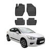 OMAC Premium Alfombrillas De Coche para Citroen DS4 2011-2015 Negro TPE Goma 4x