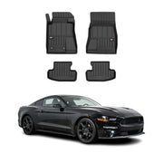 OMAC Premium Alfombrillas De Coche para Ford Mustang Cupé 2015-2023 TPE Goma 4x