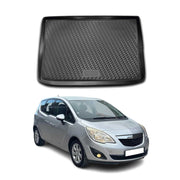 OMAC Bandeja Maletero Alfombrilla para Opel Meriva B 2010-2017 Negro Goma TPE