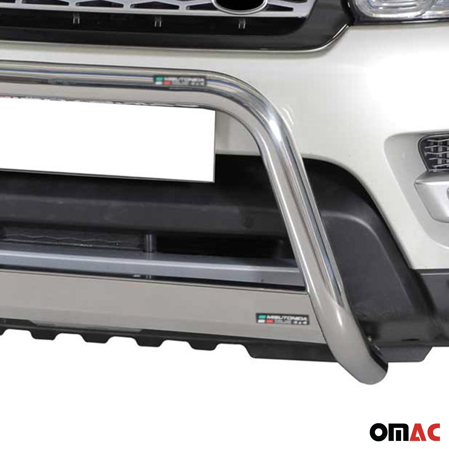 Bull Barra Frontal para Range Rover Sport 2014-2017 Plata Brillante Acero