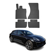 OMAC Alfombrillas De Coche para Porsche Macan 2014-2018 Negro Goma 4Pza