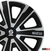 Sparco Palermo Tapacubos 14 Pulgadas Universal Negro Plata ABS Plástico
