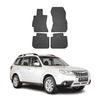 OMAC Alfombrillas De Coche para Subaru Forester 2008-2013 Negro Goma 4Pza