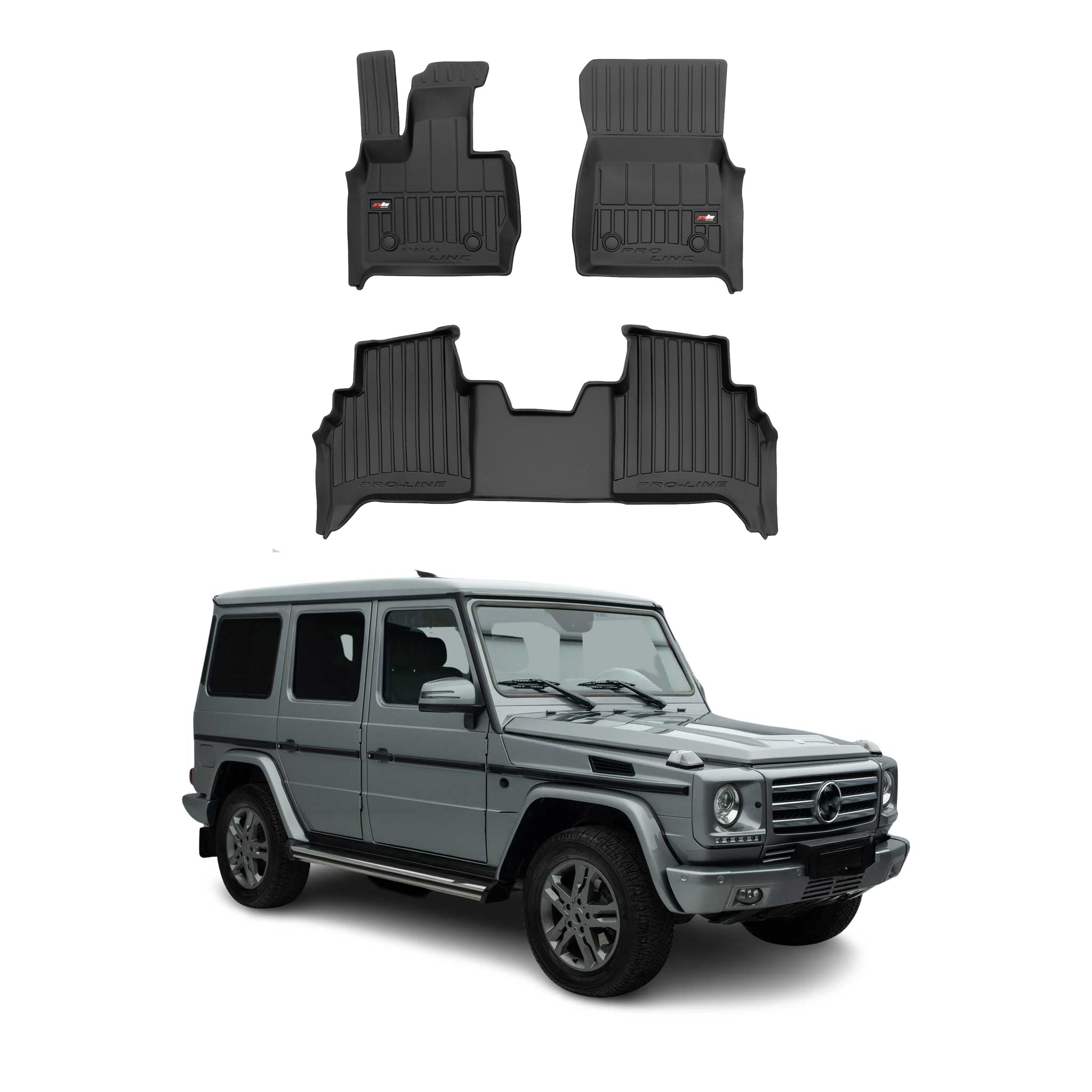 OMAC Premium Alfombrillas De Coche para Mercedes G-Klasse W464 2022-2026 Goma 3x