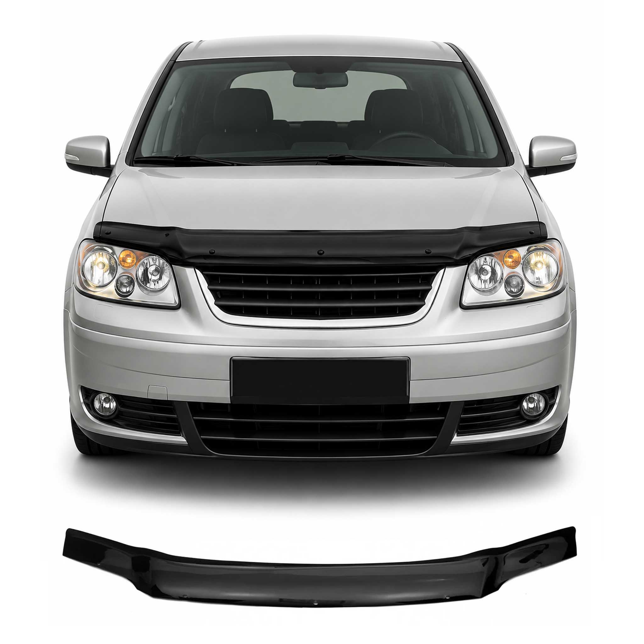 Deflector de Capó para VW Touran 2003-2006 Oscuro Brillante Acrílico