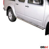 Estribos Barras Laterales para Nissan Navara Double Cab 2010-2014 Plata Acero