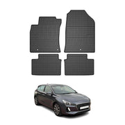 OMAC Alfombrillas De Coche para Hyundai i30 2017-2026 Negro Goma 4Pza