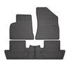 OMAC Alfombrillas De Coche para Peugeot 5008 2009-2017 Negro Goma 4Pza