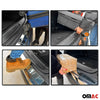 Protector de Parachoques Trasero para Audi Q5 FY 2017-2024 Plata Acero Brillante