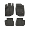 OMAC Premium Alfombrillas De Coche para Peugeot 207 2006-2012 Negro TPE Goma 4x