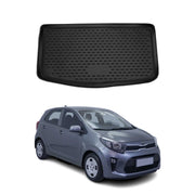 OMAC Bandeja Maletero Alfombrilla para Kia Picanto 2017-2021 Negro Goma TPE 1Pza