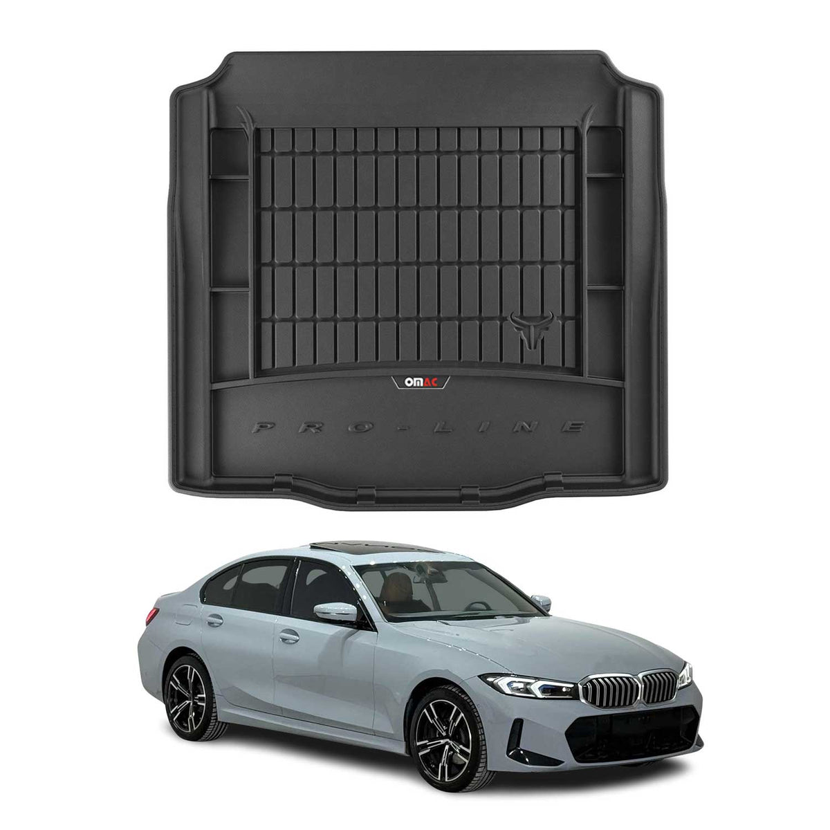 OMAC Premium Bandeja Maletero Alfombrilla para BMW Serie 3 G20 G80 2019-2025 TPE