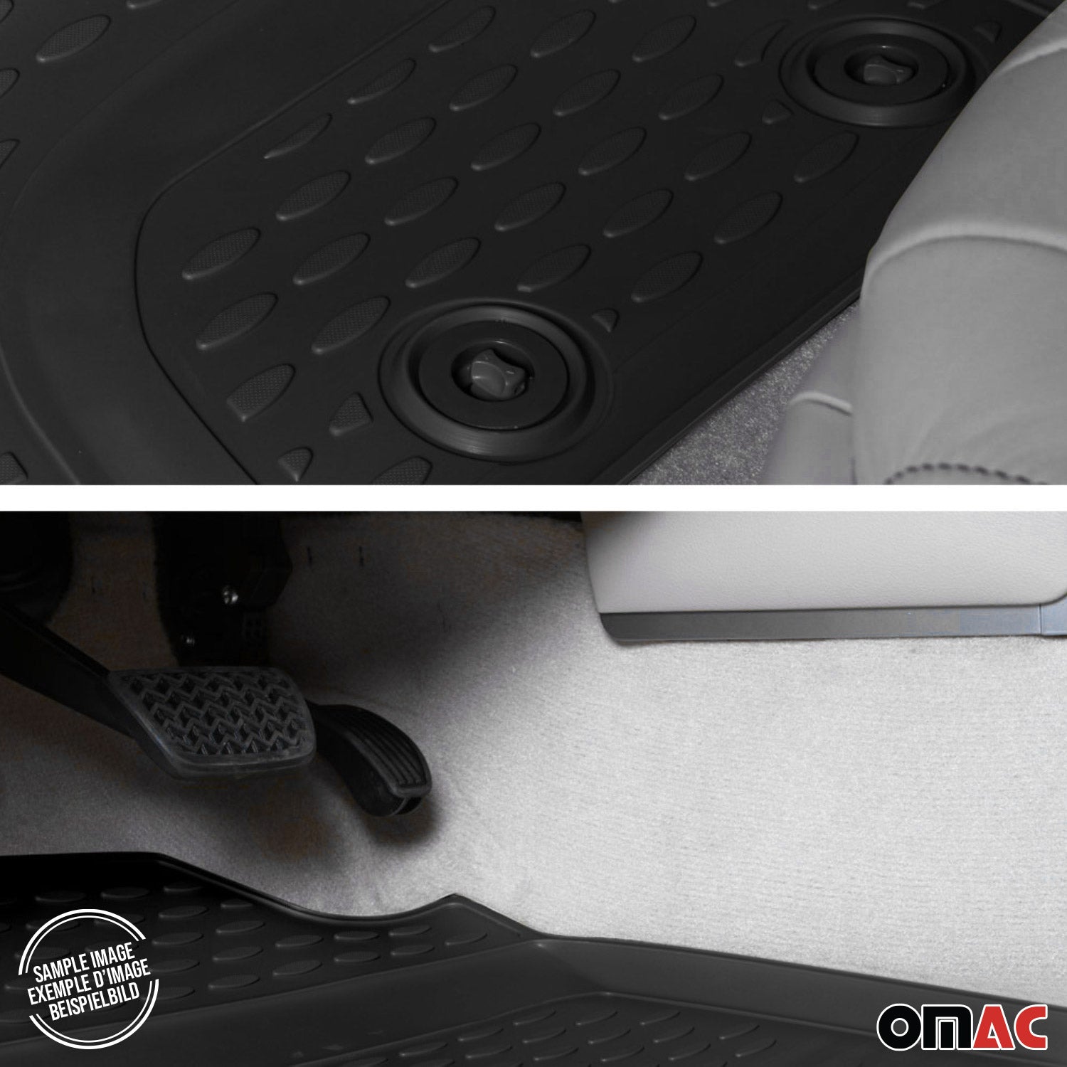 OMAC Alfombrillas De Coche para Mercedes G Class W463 1990-2018 Negro TPE 4Pza