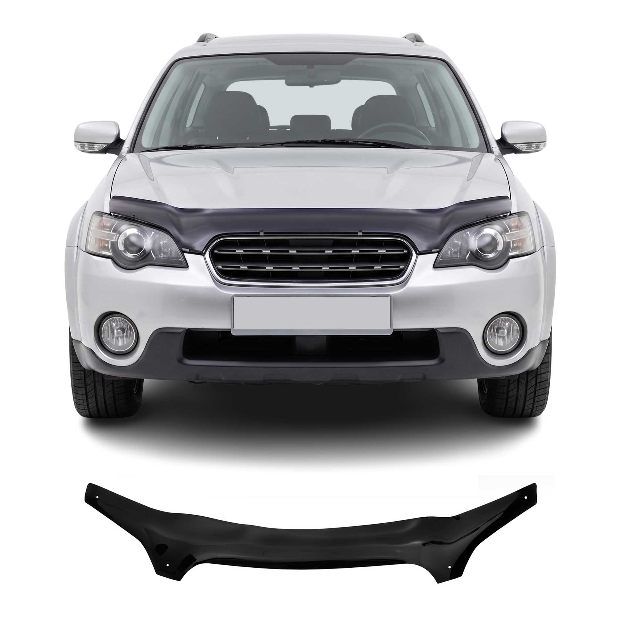 Deflector de Capó para Subaru Outback 2003-2009 Oscuro Brillante Acrílico