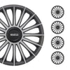 Sparco Treviso Tapacubos 16" pulgadas Universal Plata ABS Plástico