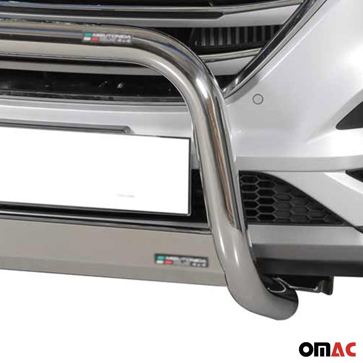 Bull Barra Frontal para Hyundai Tucson 2015-2018 Plata Brillante Acero