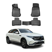 OMAC Alfombrillas De Coche para Mercedes EQC N293 2019-2024 Negro Goma TPE 4Pza