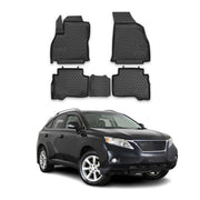 OMAC Alfombrillas De Coche para Lexus RX350 2009-2015 Negro Goma TPE 4Pza