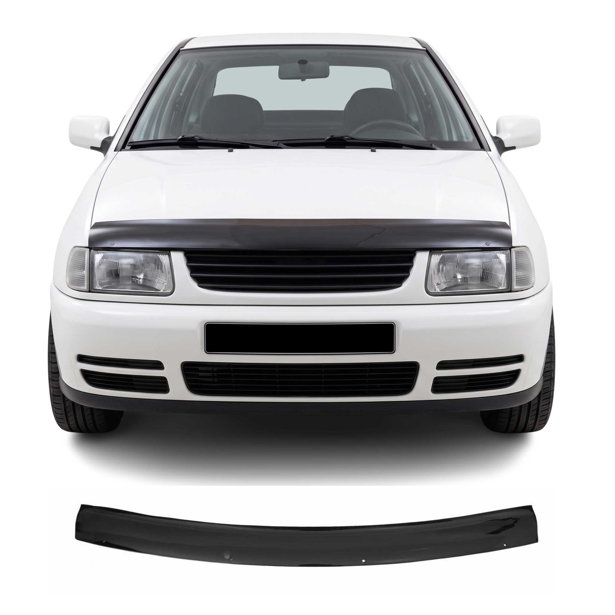 Deflector de Capó para VW Polo 1994-2002 Oscuro Brillante Acrílico
