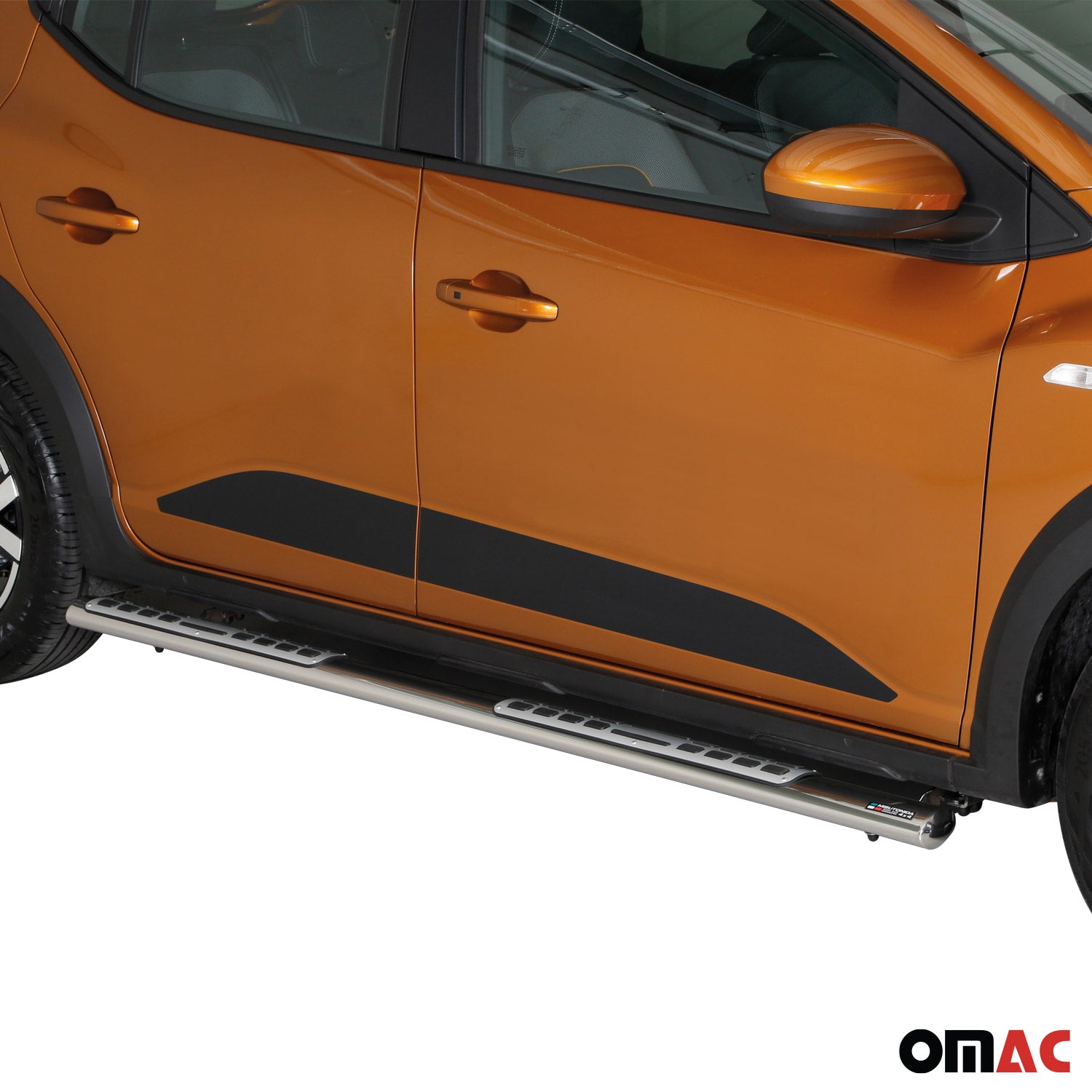 Estribos Barras Laterales para Dacia Sandero Stepway 2021-2025 Plata Acero