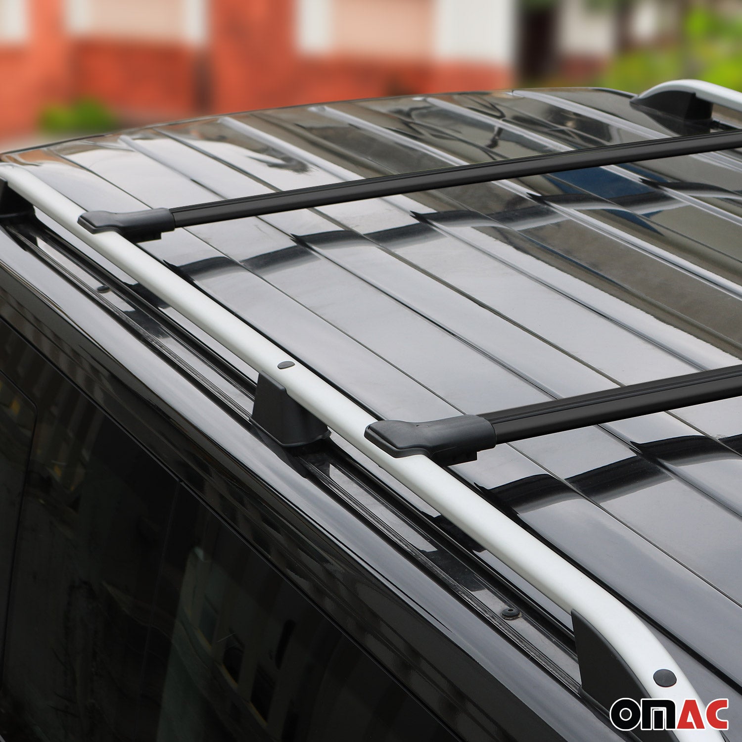 Barras de Techo Baca para Lincoln MKX 2007-2015 Negro Aluminio 2Pza