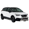 Bull Barra Frontal para Opel Crossland X 2017-2025 Plata Brillante Acero 1Pza