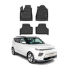 OMAC Premium Alfombrillas De Coche para Kia Soul EV 2020-2024 Negro TPE Goma 4x