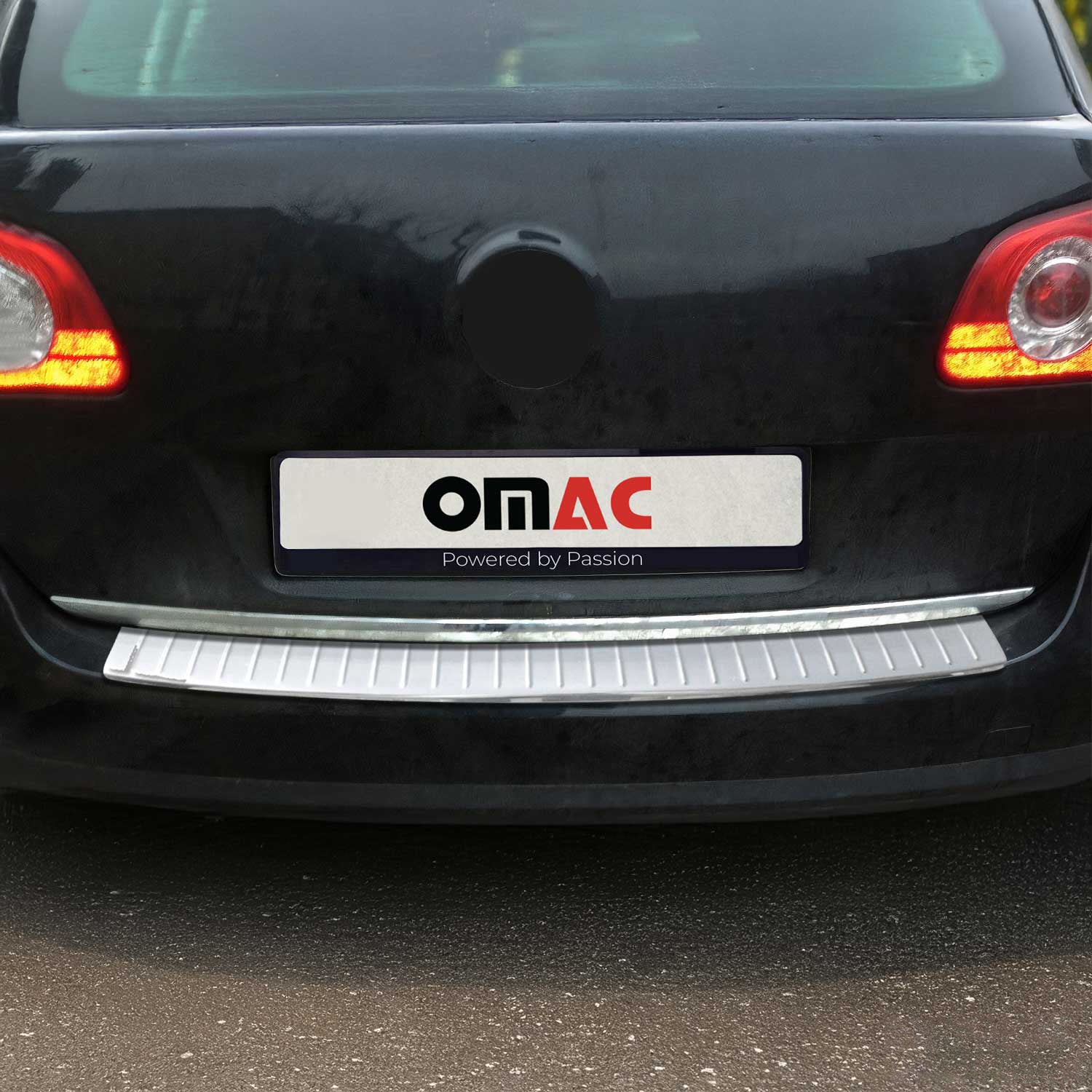 Protector de Parachoques Trasero para VW Passat B7 2010-2014 Plata Acero 5Pza