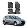 OMAC Alfombrillas De Coche para Dacia Sandero 2008-2012 Negro Goma TPE 4Pza