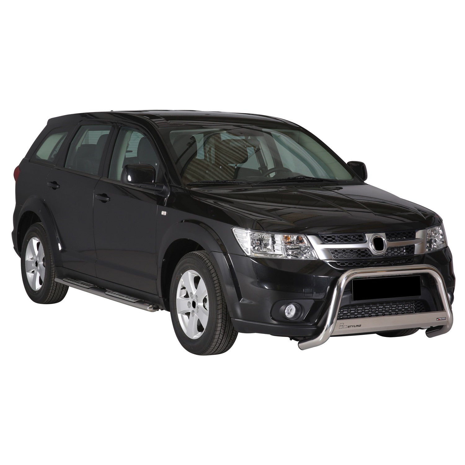 Bull Barra Frontal para Fiat Freemont 2011-2016 Plata Brillante Acero