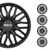 Sparco Roma Tapacubos 14 Pulgadas Universal Negro ABS Plástico