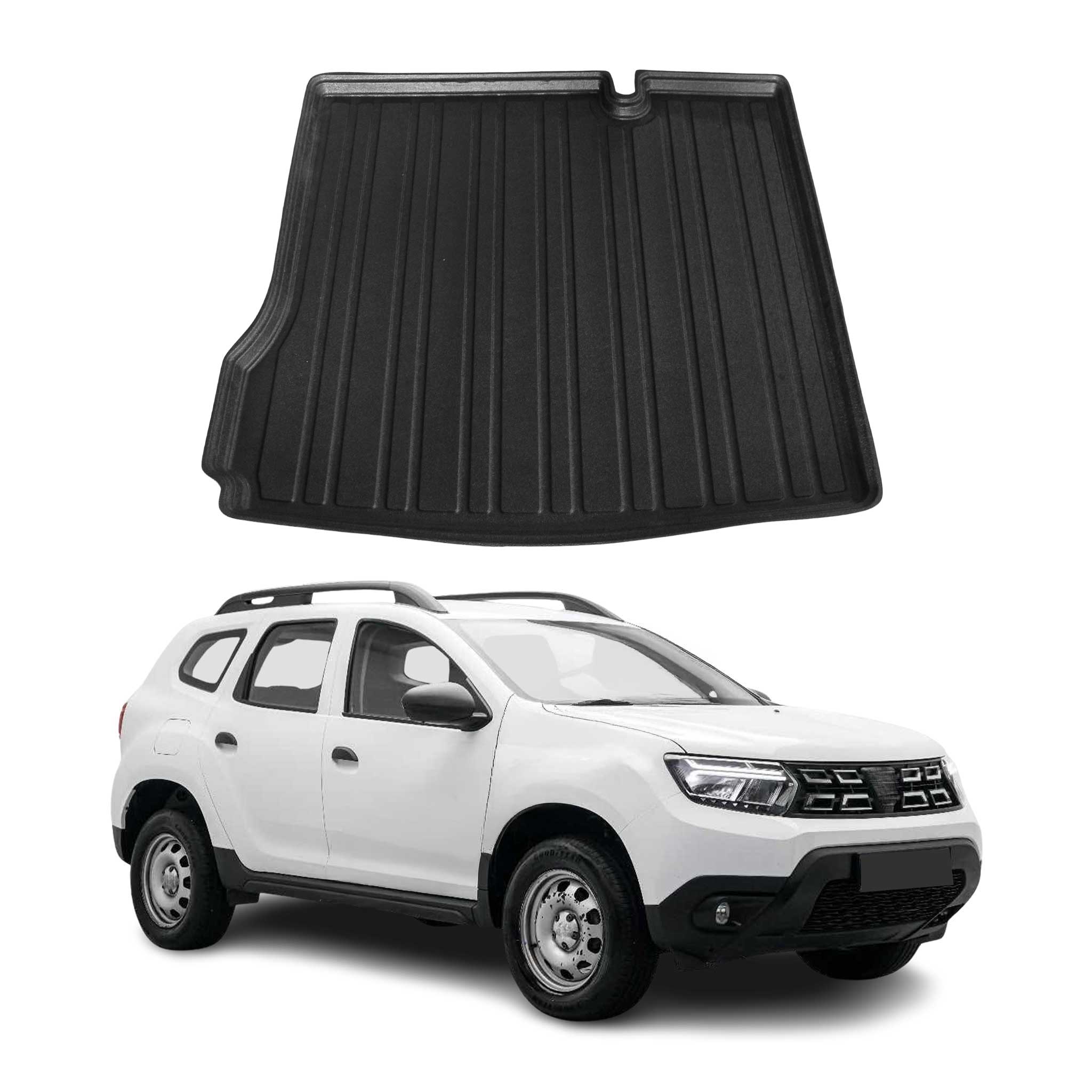 OMAC Bandeja Maletero Alfombrilla para Dacia Duster 2018-2024 Negro Goma